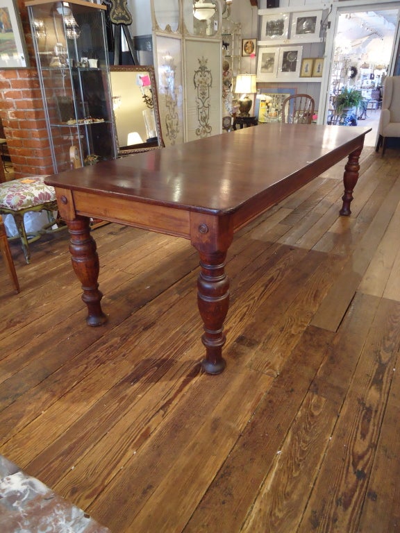 Amy Perlin's Antique Mahogany Library/Dining Table