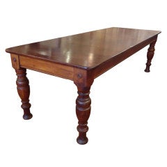Amy Perlin's Antique Mahogany Library/Dining Table