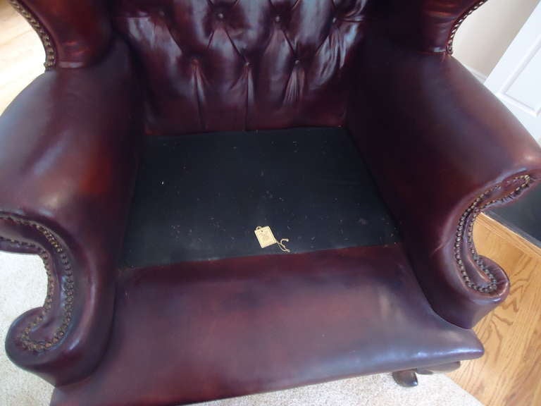 Smoke a Cigar in these Leather Wing Chairs 2