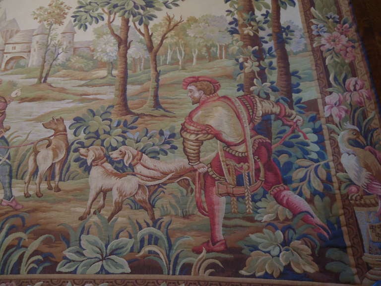 Large Romantic French Tapestry 2