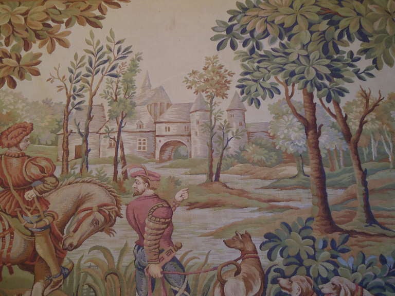 Large Romantic French Tapestry 3
