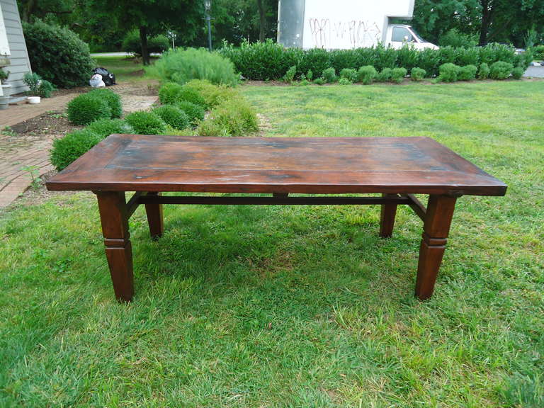Antique Spanish Farm Table In Excellent Condition In Hopewell, NJ