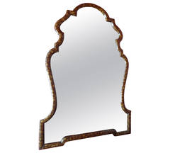 Large Faux Tortoise Mirror by Labarge