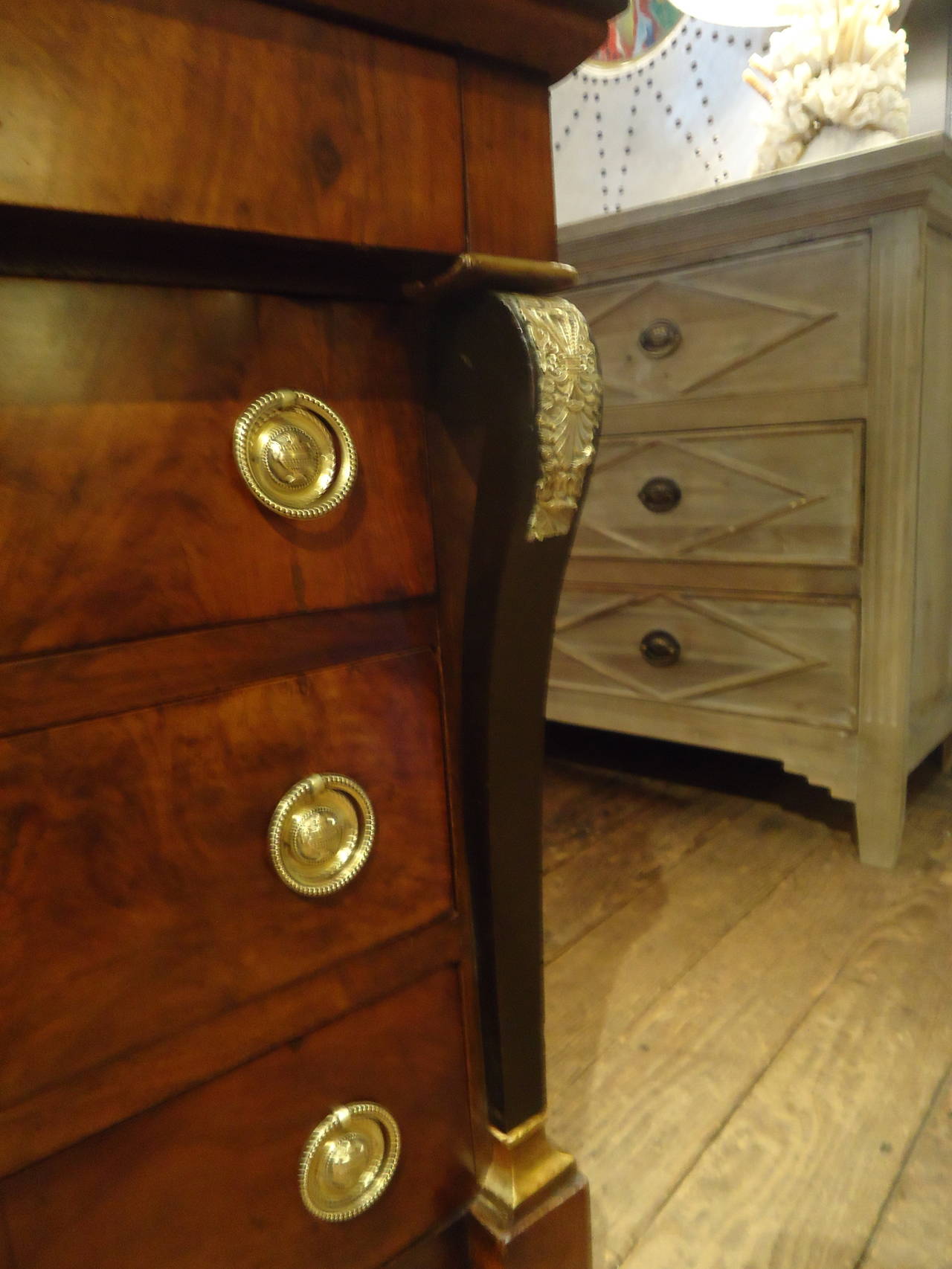 19th Century Petite French Empire Chest of Drawers 2