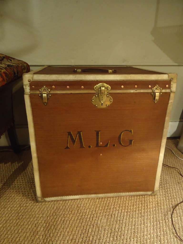 Loaded with Character Leather Hat Trunk