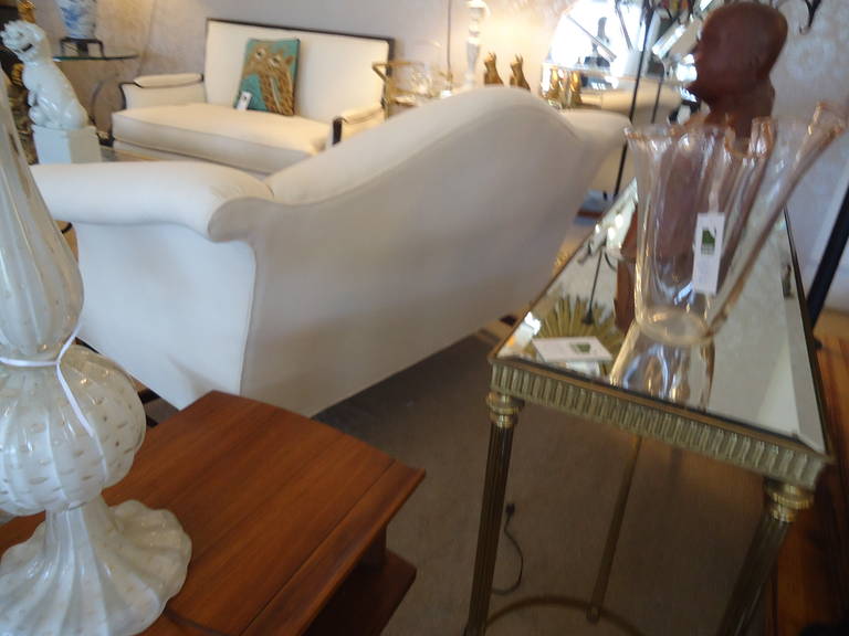 chippendale camelback loveseat
