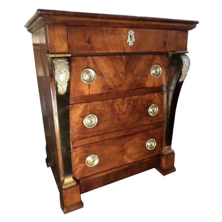 19th Century Petite French Empire Chest of Drawers