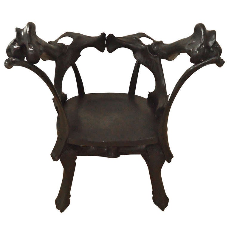 Work of Art Sculptural Skeleton Chair at 1stdibs