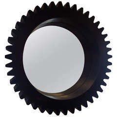 Vintage Factory Chic Heavy Gauge Gear Mirror