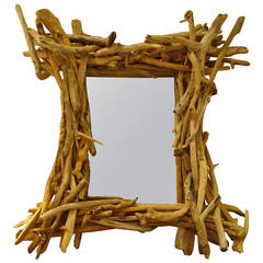 Supremely Sculptural Driftwood Mirror
