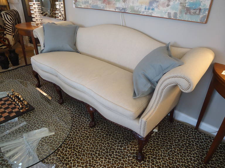 antique camelback sofa