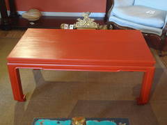 Chinoiserie Cinnabar Coffee Table