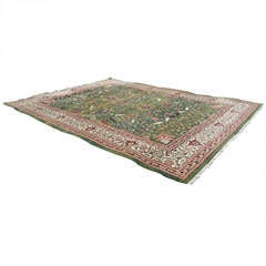 Large Wool Heriz Indian Rug