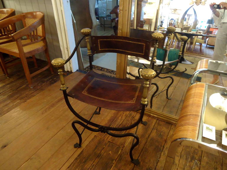 vintage savonarola chair