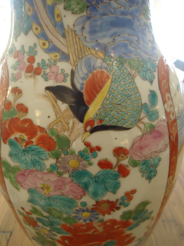 Pair of 19th Century Fukagawa Vases 1