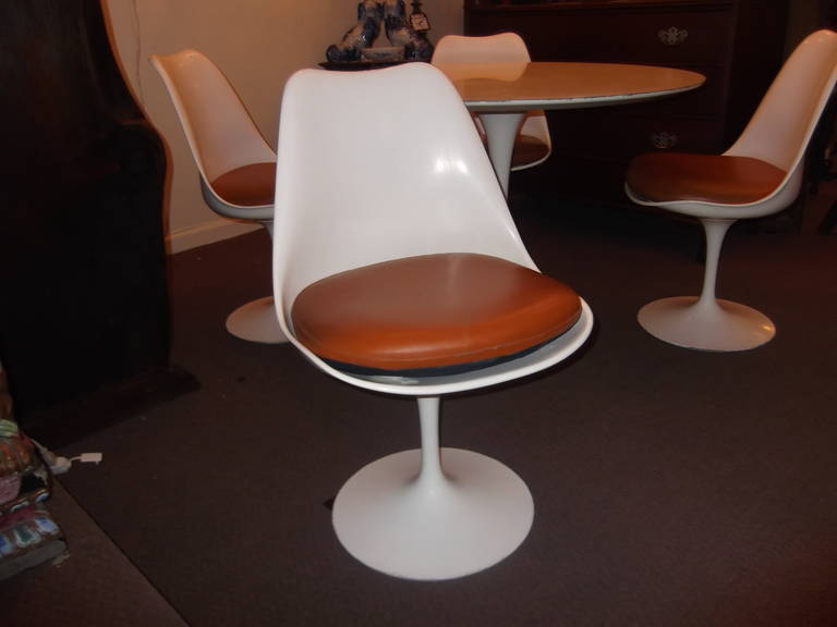 tulip table and chairs vintage