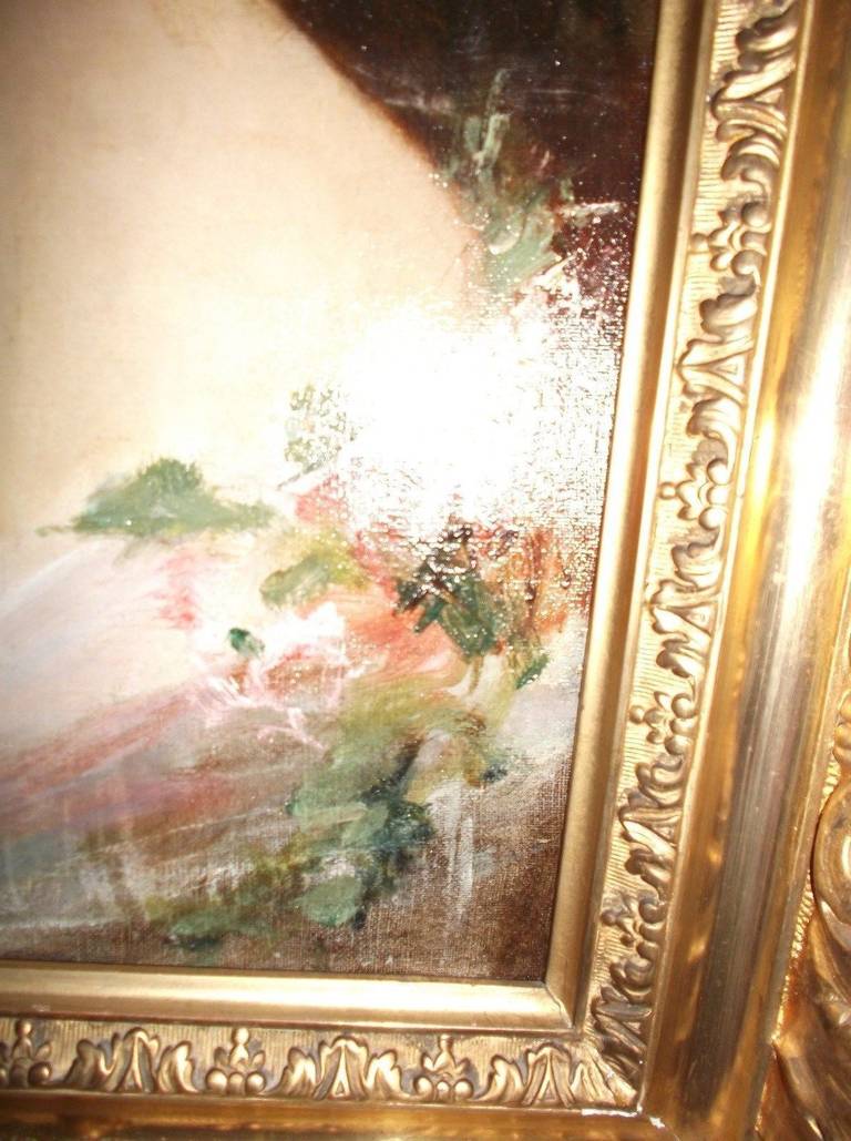 Antique Portrait of Redheaded Lady In Excellent Condition In Hopewell, NJ