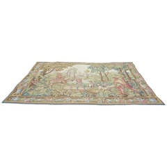 Large Romantic French Tapestry