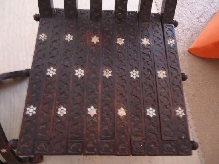 Anglo Indian Pair of Sidechairs 1