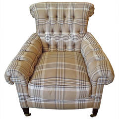 Great Looking Ralph Lauren Plaid Comfy Chair