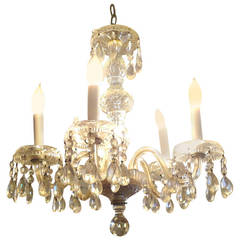 Charming Antique Crystal Chandelier