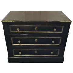 19th Century French 3 Drawer Commode