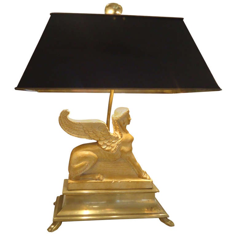 Chapman Egyptian Revival Lamp at 1stDibs