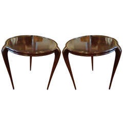 Vintage Pair of Sublime Clement Rousseau End Tables