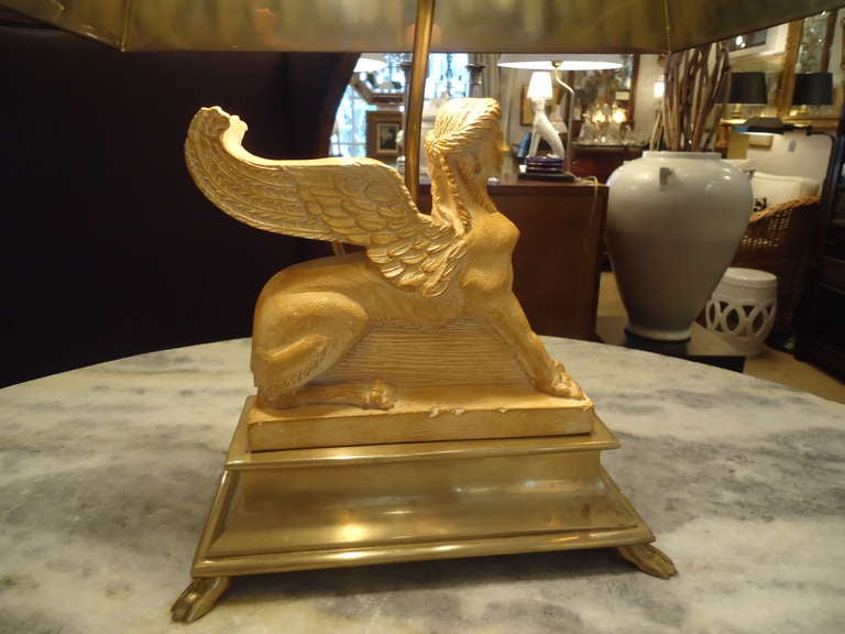 American Chapman Egyptian Revival Lamp