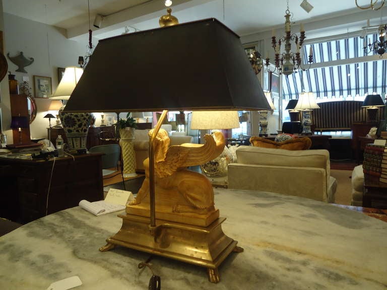 20th Century Chapman Egyptian Revival Lamp