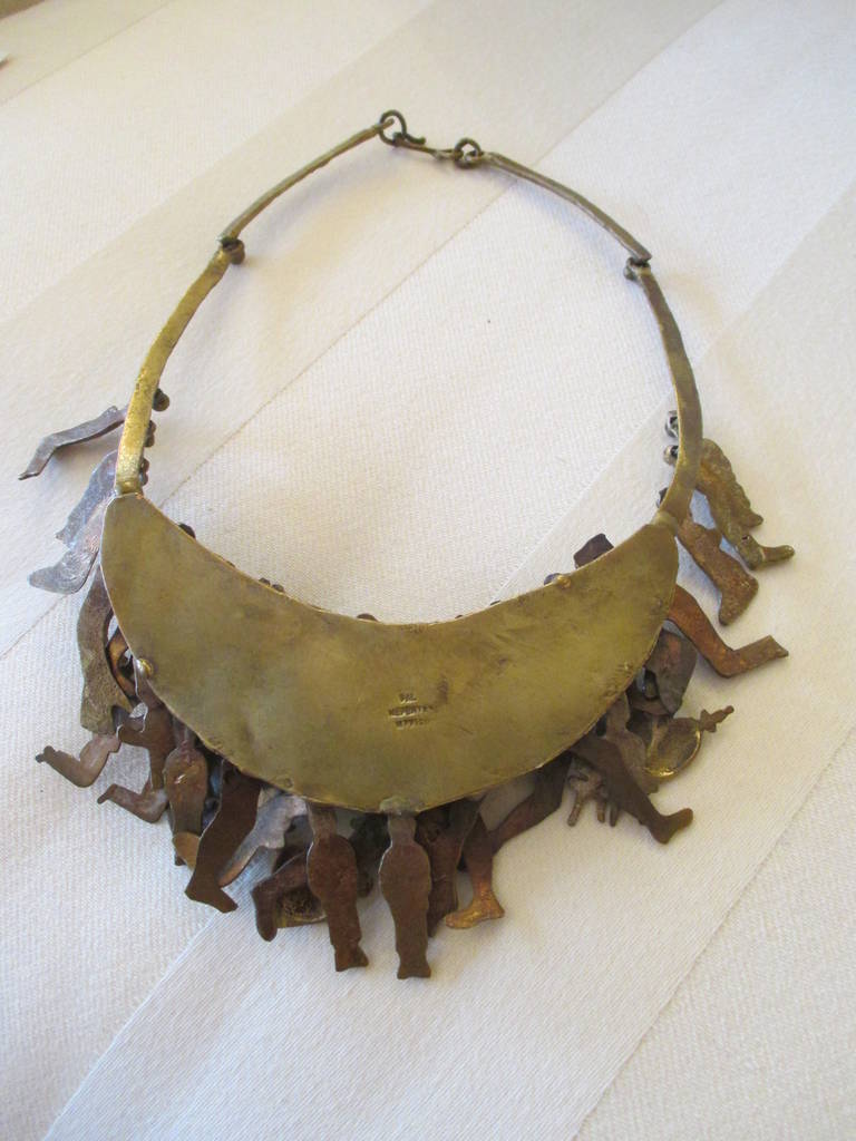 Mexican Vintage Milagros Necklace by Pal Kepenyes