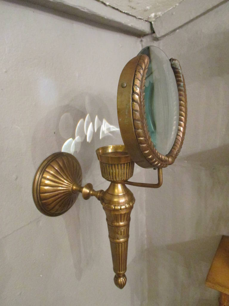 Pair of Antique Regency Candle Sconces In Excellent Condition In Hopewell, NJ