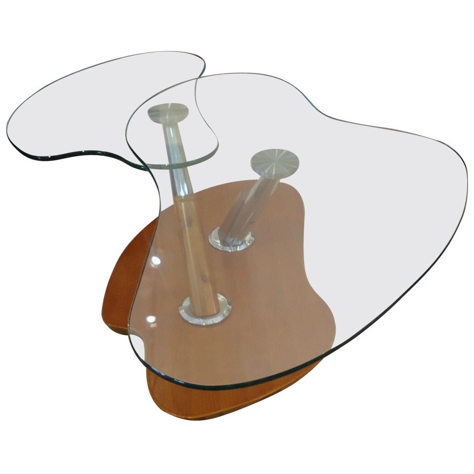 Modern Cantilevered "Butterfly" Coffeetable