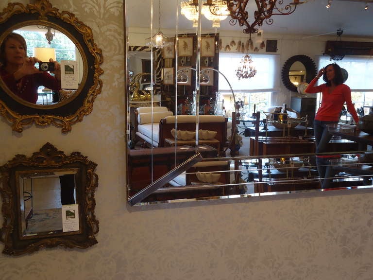 Gigantic Art Deco Vintage Mirror In Excellent Condition In Hopewell, NJ