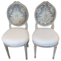 Lovely French Antique Sidechairs