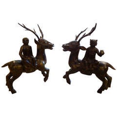 Pair of Impressive Chinese Bronzes