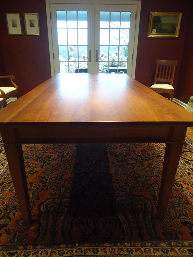 Vermont Artisan Dining Set Including Cherry Table and Eight Chairs 1