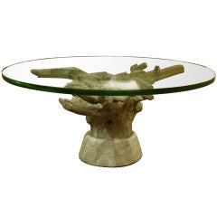 Vintage Driftwood Coffeetable from Amy Perlin's estate