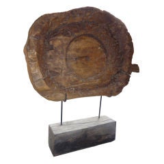 Antique Primitive Wooden Fragment