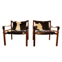Pair of Arne Norell Safari Chairs