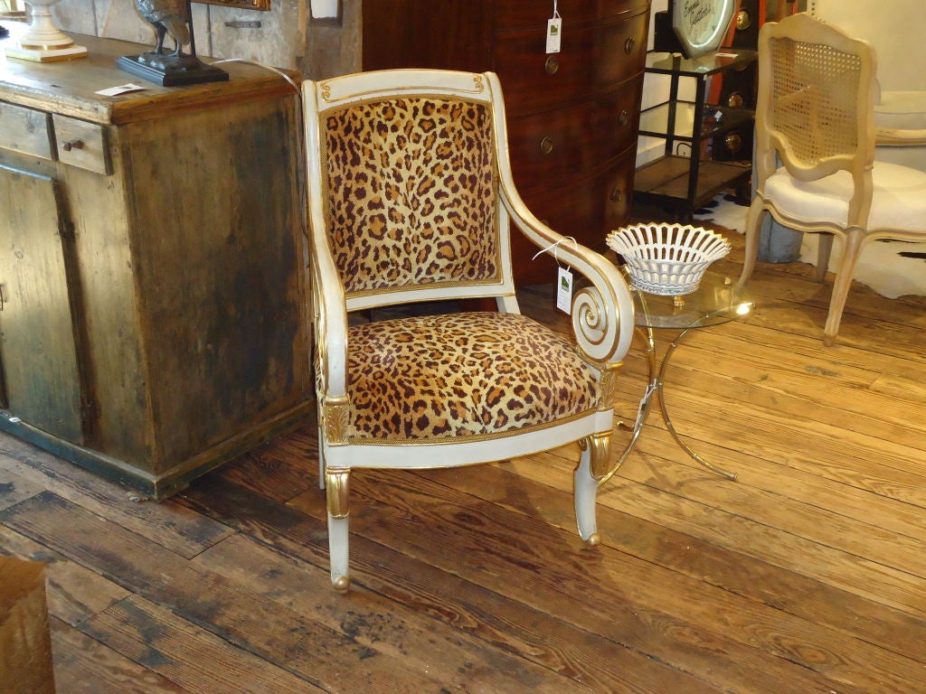 Unknown Empire Wood and Gilt Sidechair