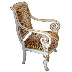 Empire Wood and Gilt Sidechair