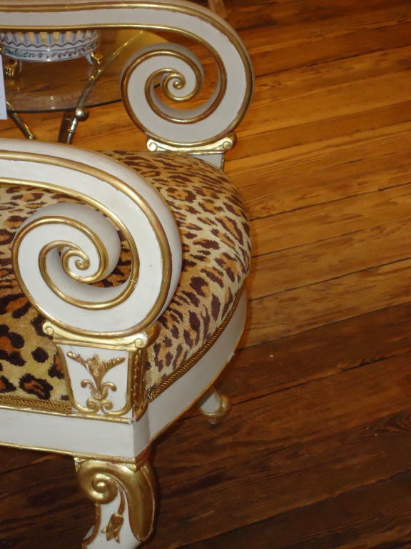 Empire Wood and Gilt Sidechair 1