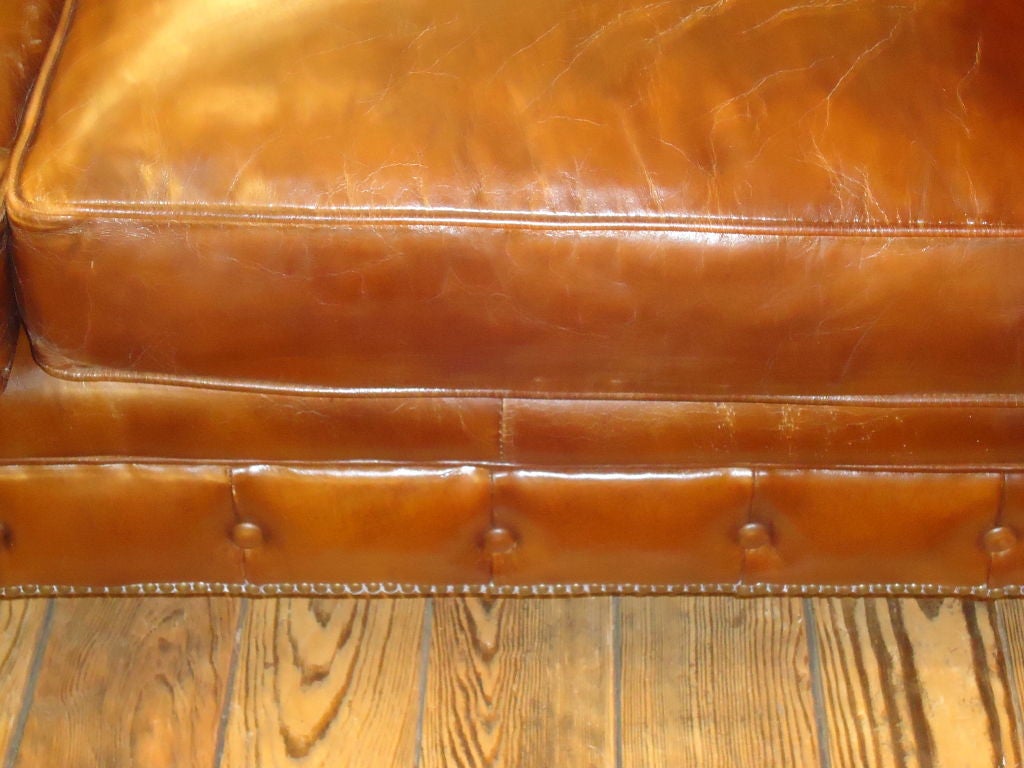 Small Leather Chesterfield Sofa 2