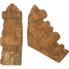 Pair- Rustic Wood Corbels