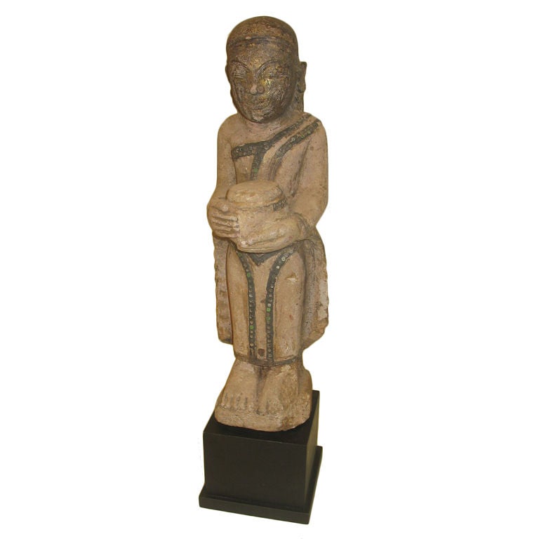 Sandstone Burmese  Monk For Sale