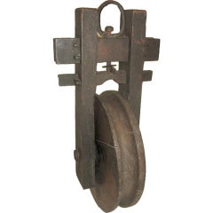Antique Japanese Pulley