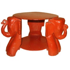 Lacquer Elephant Stand