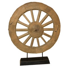 Antique Ox Cart Wheel
