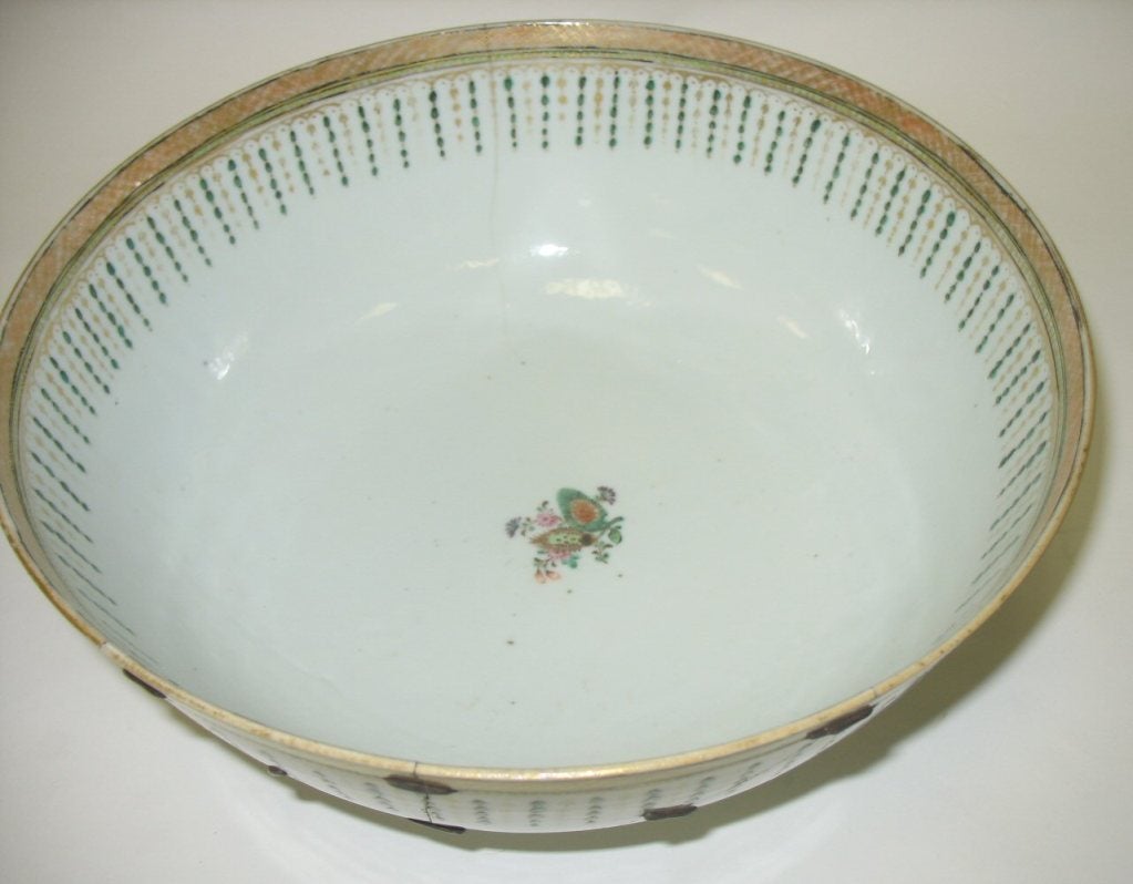 20th Century Export Staple Ware Bowl For Sale